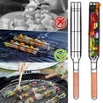 thumbnail image 4 of 2PCS Barbecue Grilling Baskets Long Handle Grill Baskets Barbecue Racks Sausage Grill Baskets for Barbecue Tools, 4 of 7