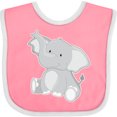 thumbnail image 3 of Inktastic Elephant Boys or Girls Baby Bib, 3 of 4
