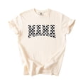thumbnail image 4 of Trendy Checker Mama Shirt for Women White & Black Check Design Graphic Tee for Mom Ivory Shirt Adult X-Large, 4 of 4