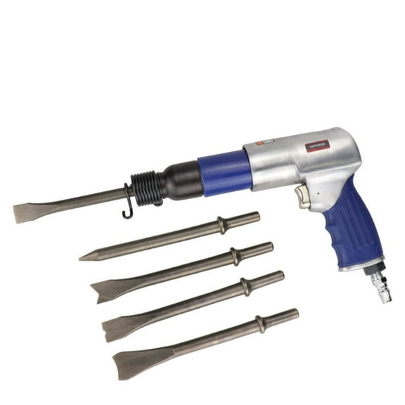250mm Air Hammer Professional Handheld Pistol Gas Shovels Small Rust Remover Pneumatic Tools With 5 Chisels Set ,Efficient and Reliable