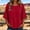 Brick Red, variant on Endives Women's Short Sleeve T-shirt Solid Color Bell Sleeve T Shirt Summer Top Casual Crewneck Half Sleeve Tee Loose Basic Top T Shirts for Women M