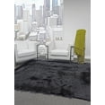 thumbnail image 2 of Beringer Plush 2.5in Faux Fur Rug, Jet Black, 5ft x 7ft Area Rug, 2 of 4