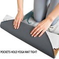 thumbnail image 3 of Alphabet Dinosaur Names Chart Pattern Hot Yoga Mat Towel Non Slip for Hot Yoga - Quick-Drying Yoga Mat Cover with 4 Corner Pockets with Travel Bag - Hot Yoga Towel Non Slip 74"x26", 3 of 6