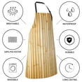 thumbnail image 5 of Zufioo Bamboo Wall Print Adult Waterproof Apron, Cooking Apron, Flower Arranging and Painting Apron-Adjustable Straps, with Pockets, Kitchen Supplies-One Size, 5 of 9