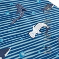 thumbnail image 3 of Fotbe Sharks on White Blue Striped Gorro Clásico de Béisbol, Gorra Ajustable con Broche Snapback, Gorro de Exterior de Algodón Suave, 3 of 6