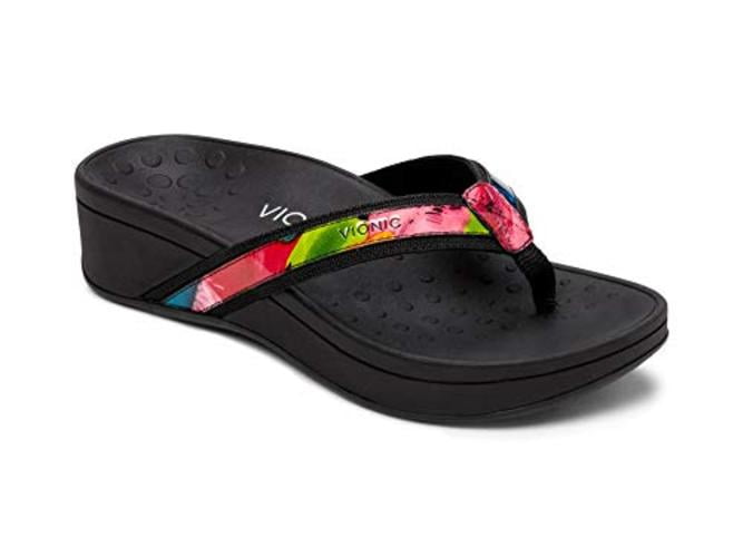 vionic high tide wedge flip flop