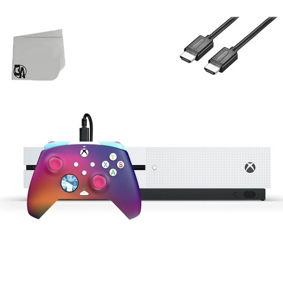 Pre-Owned Microsoft Xbox One S White 1TB Gaming Console + HDMI BOLT AXTION ( )