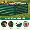 thumbnail image 6 of Gymojoy Outdoor Metal Raised Garden Bed,8x4x2ft Planter Box for Vegetables,Flowers,Herbs,Green, 6 of 11