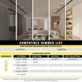 thumbnail image 6 of Krieger LED Recessed Ceiling Light Fixture, 4 Inch Ultra-Thin Square with Rounded Back, 3 Color Temperature Options, Dimmable, 750 Lumen, 9 Watt (60W Equivalent), Quick Install - ETL and ES Certified, 6 of 8
