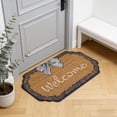 thumbnail image 4 of Vintage Welcome Door Mat – Textured Fiber Front Door Mat, Decorative Bow Rug, Indoor and Outdoor Entrance Rug for Front, Back, Side Doors,47.24x29.52in, 4 of 6