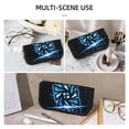 thumbnail image 6 of Lsque Geometry Dash Pattern Canvas Pen Case - Pencil Pouch - Makeup Bag - Zipper Pouch -Stationery Case - Storage High Capacity Bag Pouch Holder Box Organizer, 6 of 8