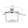 thumbnail image 7 of Fiocias Glass Cookware Pot, Heat Resistant High Borosilicate Glass Pasta Pot, Noodle Pot 1.8L, 7 of 7