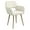 Beige（corduroy Fabric), variant on CRXX Desk Chair, Modern Home Office Chair Without Wheels, Faux Fur Vanity Chair with Hollow Backrest, Comfy Armchair Wood Frame with Strudy Metal Legs, White