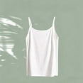 thumbnail image 5 of Teylalorva Girls Cami Tank Tops Square Neck Sleeveless Comfort Soft Kids Summer Casual Fashion Underwear White Size 6, 5 of 5