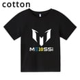 thumbnail image 2 of Camiseta de algodón Messi de verano 2024, ropa para niños, niñas, verano, manga corta, informal, para niños, camisetas deportivas, 2 of 5