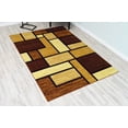 thumbnail image 6 of Premium 3D Hand Carved Thick Modern Contemporary Abstract Rug Design 3995 Brown Beige 7'9''x10'8'', 6 of 10