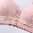 thumbnail image 5 of Fatuov No Underwire Bra for Women Front Closure Breathable Fabric Bra Push Up Full Coverage Sleep Bralette 40A, 5 of 5