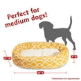 thumbnail image 3 of Majestic Pet Sherpa Athens Bagel Pet Bed for Dogs, Calming Dog Bed Washable, Medium, Citrus, 3 of 5