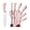 pink, variant on 9PCS Black Kitchen Knife Set Stainless Steel Hollow Handle Chef Knives Complete Set