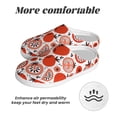 thumbnail image 6 of KLL Hand Drawn Tomatoes Pattern Adult Unisex Cozy Slippers,Fuzzy Slip-on Slippers TPR Sole Slippers Comfort Plush Home Footwear for Indoor & Outdoor-13, 6 of 7
