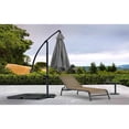 thumbnail image 2 of Standing Patio Umbrella Grey - Outdoor Garden Umbrella with Steel Stand & Cross Base, 2 of 3