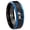 Black And Blue Step Edge, variant on Two Monkey Concave Black Tungsten Men Ring 10MM