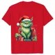 thumbnail image 4 of Señora Año Nuevo manga corta lindo gato estampado Tops moda mujer camisetas camisa tendencia gráfico Navidad regalo ropa femenina camiseta, 4 of 5