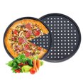 thumbnail image 2 of Pizza Tray, Pizza Set 2 Pieces, Non-Stick Pizza Baking Tray With Holes, Carbon Steel, Crispy Tray, Round, ∅ 32 Cm, 2 of 7
