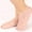 Light Yellow, variant on Moisturizing Exfoliating Silicone Gel Foot Socks for Women Spa Pedicure Soft Beach Protective Heel Care