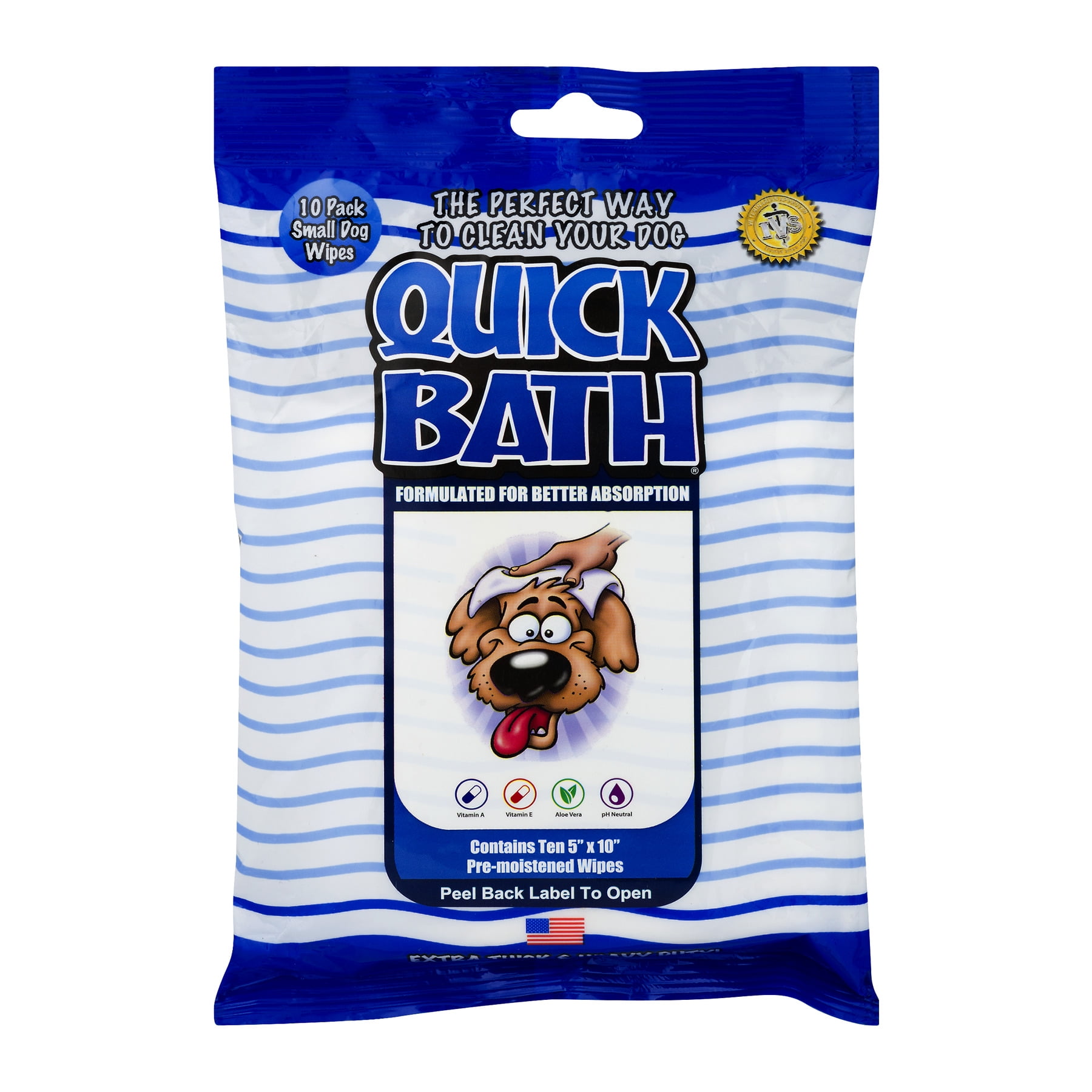 Quick Bath Small Dog Wipes, 10.0 PACK