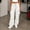 aa12_White, variant on Hilzaten Womens Elastic Waist Cargo Pants Baggy Straight Leg Sport Casual Solid Loose Drawstring Outdoor Womens Pockets Pants