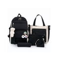 thumbnail image 1 of Set de Mochila / Bolsas Petukita Box Escolar Estudiante Lapicera Tote Lona Negro Petukita Box Kawai, 1 of 6