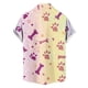 thumbnail image 4 of Blusa y camisa de manga corta con cuello vuelto para hombre, blusa informal de moda con cuello vuelto, blusa estampada de manga corta con botones, blusa de poliéster para hombre, 4 of 4