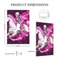 thumbnail image 3 of KLL Skull White Horse Pattern Electrical Outlet Covers, 3" x 5" 1 Pack Electric Receptacle Plug Covers for Decorator Receptacle Outlet & Switch-Style T, 3 of 6