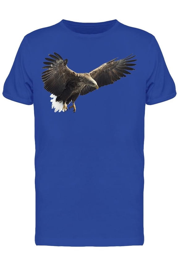 White Tail Eagle Spreading Wings T-Shirt Men -Image by Shutterstock, Male x-Large