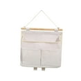 thumbnail image 2 of Bolsa de almacenamiento de dibujos animados, 3 bolsillos, organizador multiusos sobre la puerta, contenedor, armario colgante para guardarropa, , Blanco perfecl bolsas de almacenamiento, 2 of 8