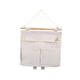 thumbnail image 2 of Bolsa de almacenamiento de pared con 3 bolsillos para colgar sobre la puerta, diseño de dibujos animados, portátil, multifunción. Blanco, 2 of 9