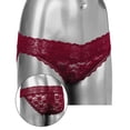 thumbnail image 2 of Remote Control Burgundy Lace Panty & Vibe Set in L/XL, 2 of 5