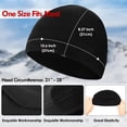 thumbnail image 6 of IC ICLOVER Winter Fleece Beanie Hats Helmet Liner Windproof Watch Hat Warm Skull Cap for Men Women (Black 1 Piece), 6 of 9