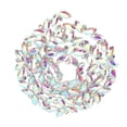 thumbnail image 2 of Rhinestones Trim, Glass Claw Chain High Hardness Color Single Row Rhinestone Strips Fringe Rhinestone Chain for Clothing Shoes Jewelry Accessories, 2 of 7