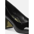 thumbnail image 3 of Zaila Metallic Accent Block Heel Pumps, 3 of 10