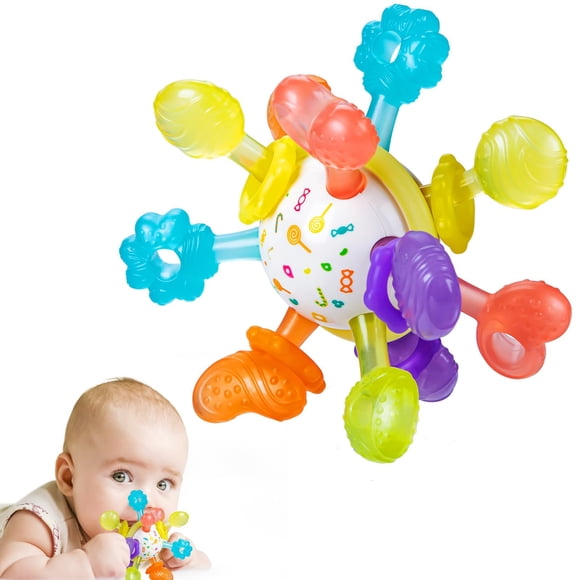 Juguetes sensoriales Montessori para bebés TOHIBEE de 0 a 18 meses con mordedores