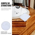 thumbnail image 2 of UPGRATOR 5Pcs Multipurpose Cotton Face and Hand Towels White Absorbent Comfortable Material, 2 of 4