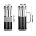 thumbnail image 5 of Tizuqe Effective Cold Brew Coffee Machine Artistic Cold Brew Coffee Jug with Removable Filter Effective Glass Coffee Maker, 5 of 20