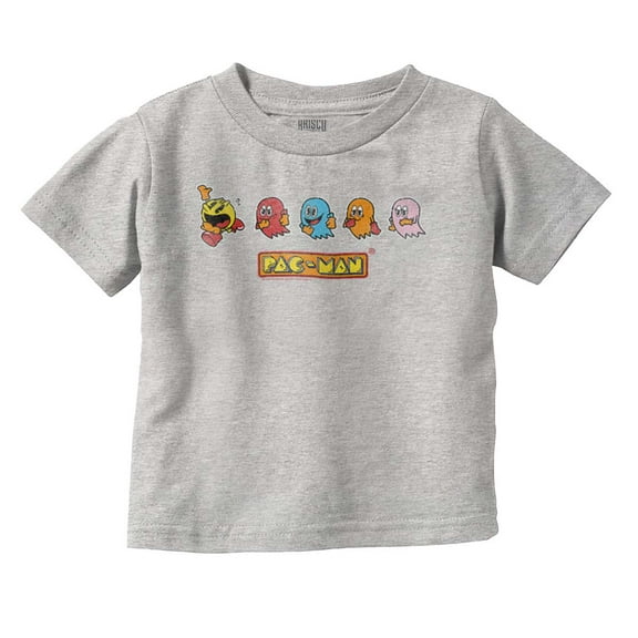Original PACMAN Vintage Arcade Game Toddler Boy Girl T Shirt Infant Toddler Brisco Brands 12M