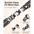 thumbnail image 5 of Wearlizer Stainless Steel Chain Watch Band Compatible with Apple Watch Bands Women Interlocking Ring Design Adjustable Bracelet for 38/40/41/42/44/45/46/49mm, 5 of 6
