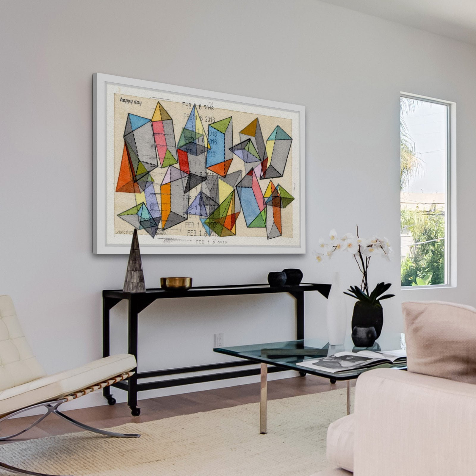 Marmont Hill "Happy Day" by Nikki Galapon Framed Painting Print