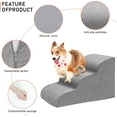 thumbnail image 4 of Dog Stairs for Small Dogs, High Density Foam Dog Steps, Extra Wide Non-Slip Pet Ramp for High Beds Or Couch, Soft Doggie Ladder for Dogs Injured, Older Pets, Small Cats, 4 of 8