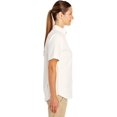 thumbnail image 2 of Harriton M582W Women's Foundation 100% Cotton Short-Sleeve Twill Shirt Teflon, 2 of 6