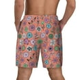 thumbnail image 4 of Balery Color Flowers Mens Swim Trunks Swim Shorts for Men Quick Dry Inseam Beach Shorts with Compression Liner Pocket-, 4 of 9